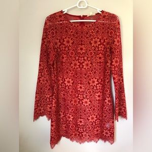 For Love of Lemons Lovebird Lace Boho Mini (long sleeve dress)